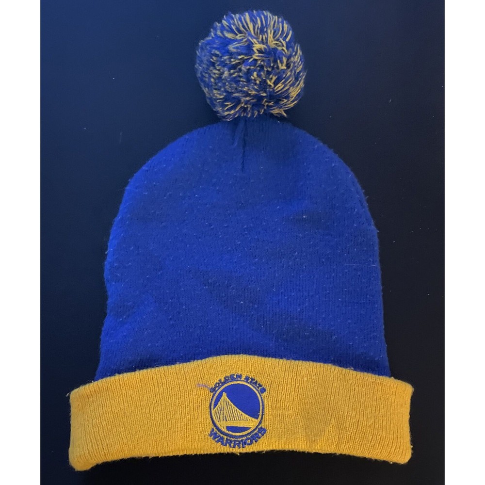 NBA Golden State Warriors Cuffed Knit Beanie By Adidas Pre Owned